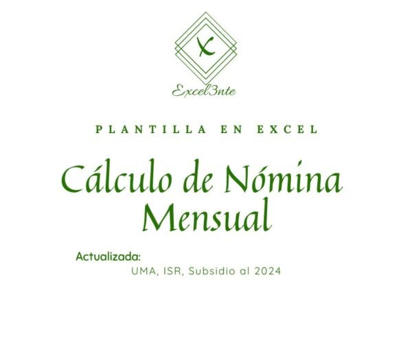 Plantilla Cálculo de Nomina Mensual