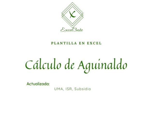 Plantilla de Calculo de Aguinaldo