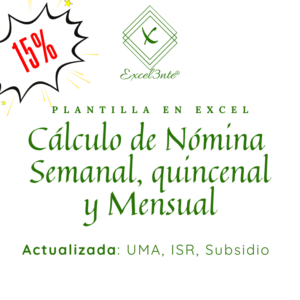 Plantilla de Cálculo de Nomina Semanal, Quincenal y Mensual